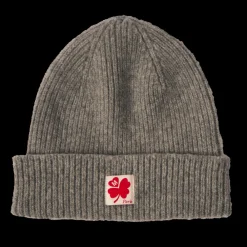 Women MA01 Merci - Bonnet Lucky - Gris & Rouge