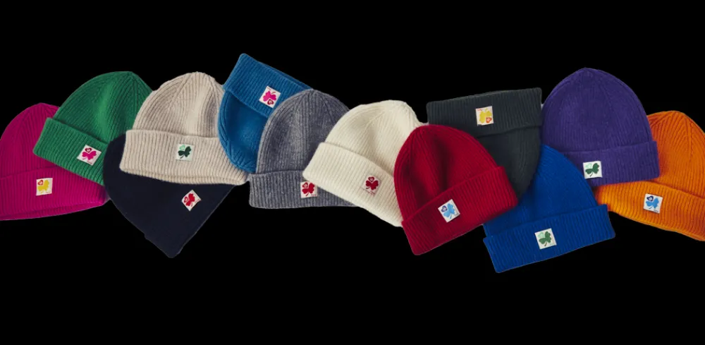 Women MA01 Merci - Bonnet Lucky - Jaune & Bleu