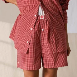 Women G01 Merci - Boxer Jude - Carreaux Rouge