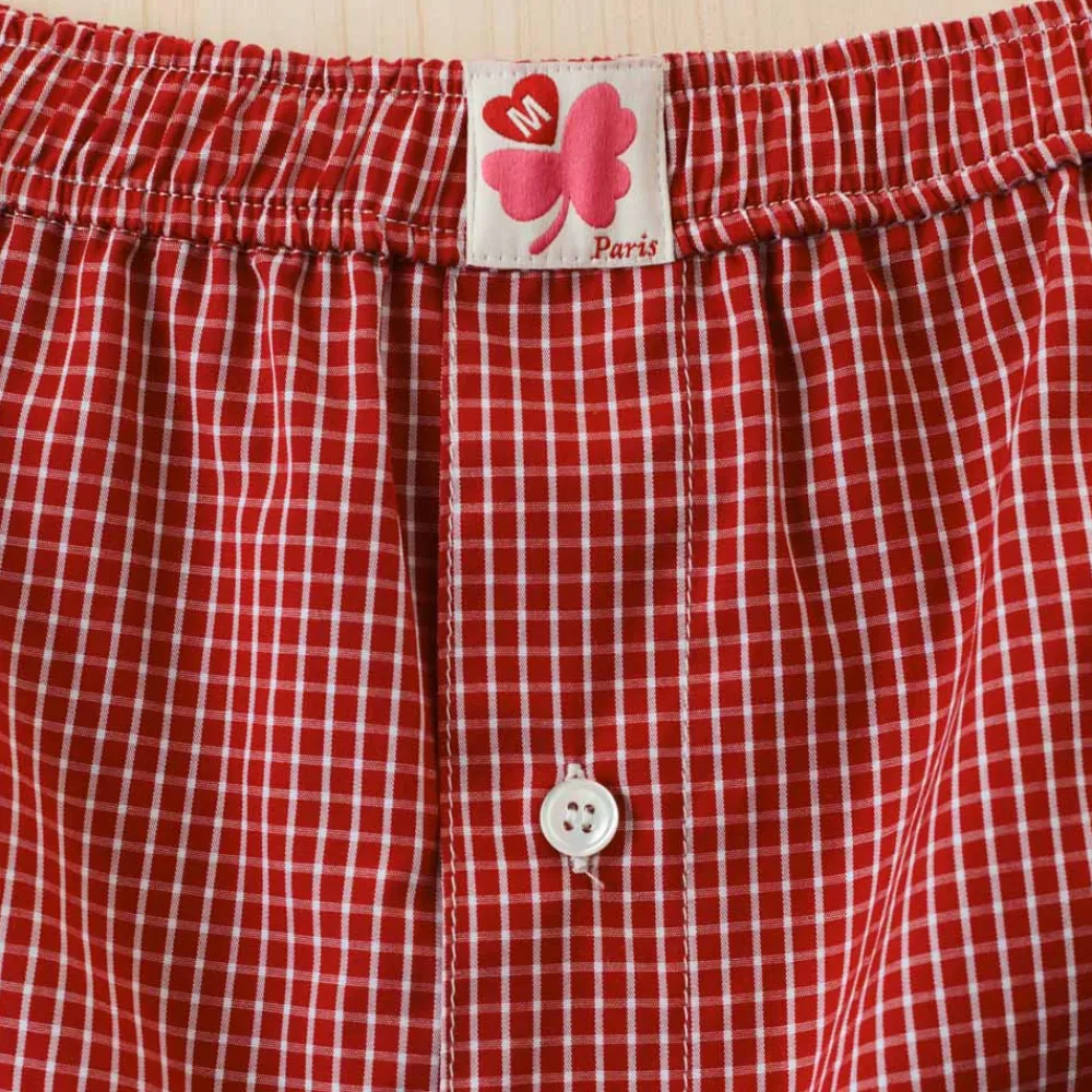 Women G01 Merci - Boxer Jude - Carreaux Rouge