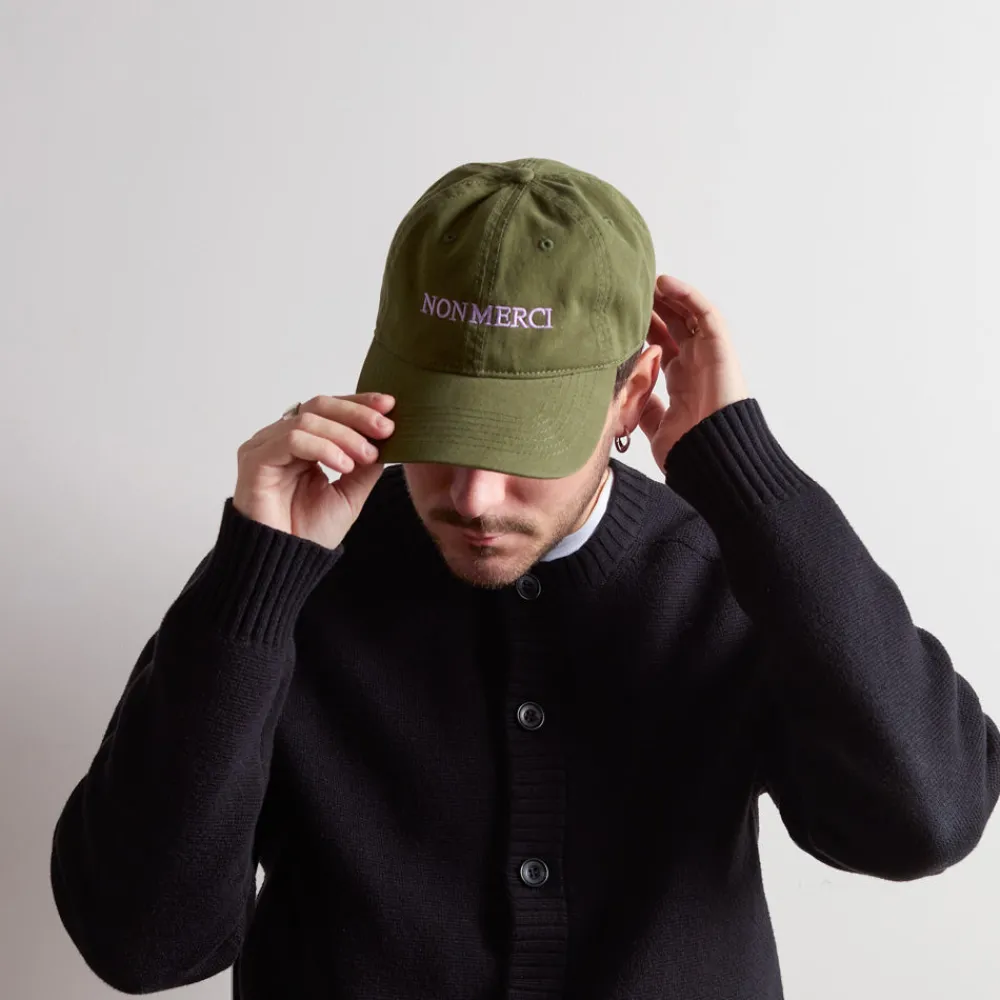 Women M05 Merci - Casquette Non Merci - Vert & Lila