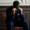 Women Merci - Casquette Non "Rive Gauche" - Vert