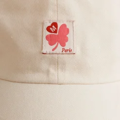 Women M05 Merci - Casquette Trèfle Patch - Ecru