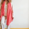 Women J01 Merci - Écharpe en lin - Rose