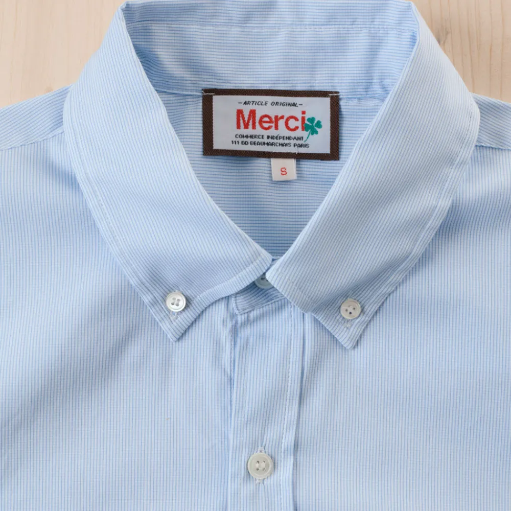 Women G01 Merci - Chemise Basile - Carreaux Bleu