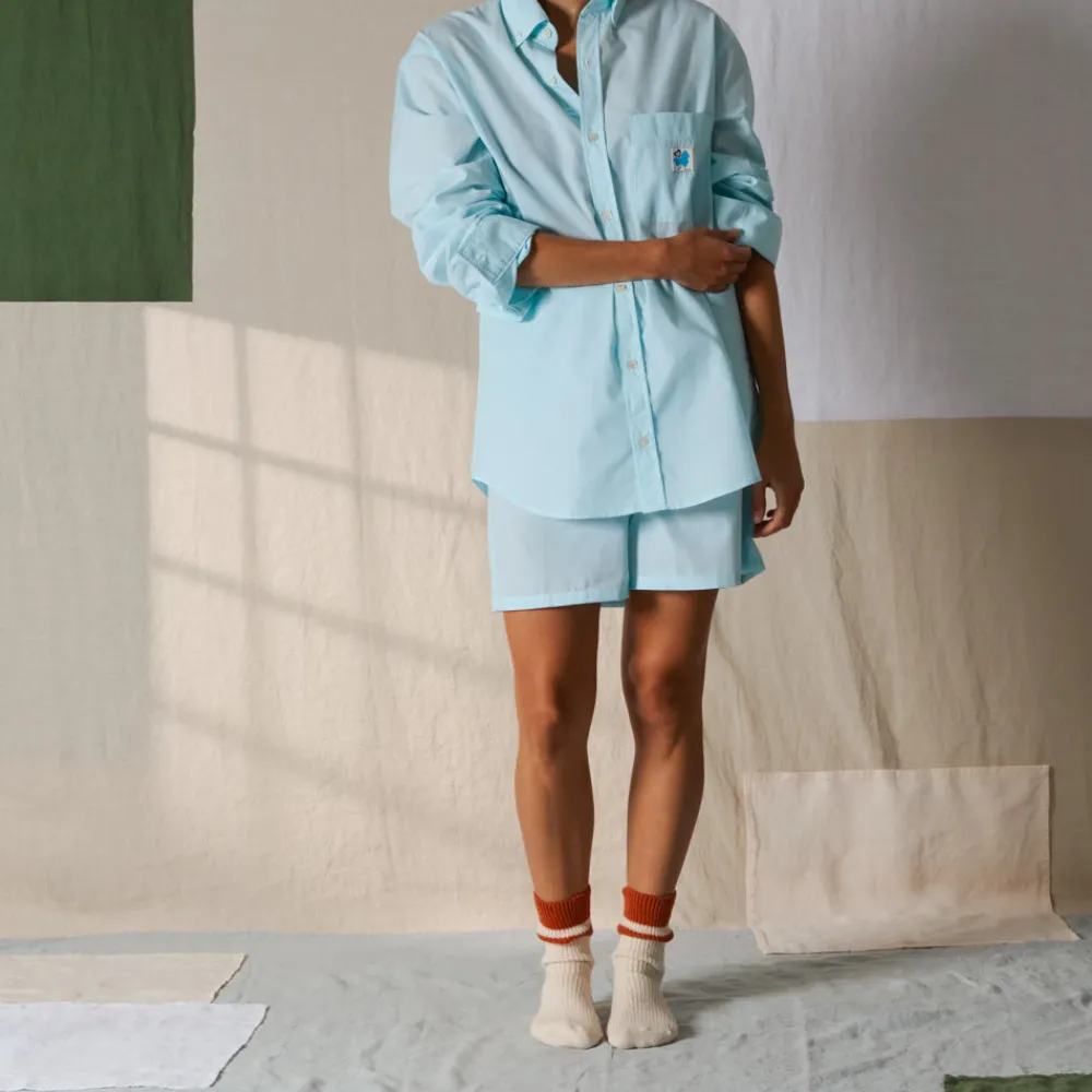 Women G01 Merci - Chemise Basile - Turquoise