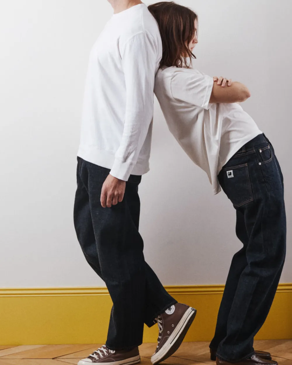 Women KE01 Merci - Jeans Carrot Trèfle - Onewash