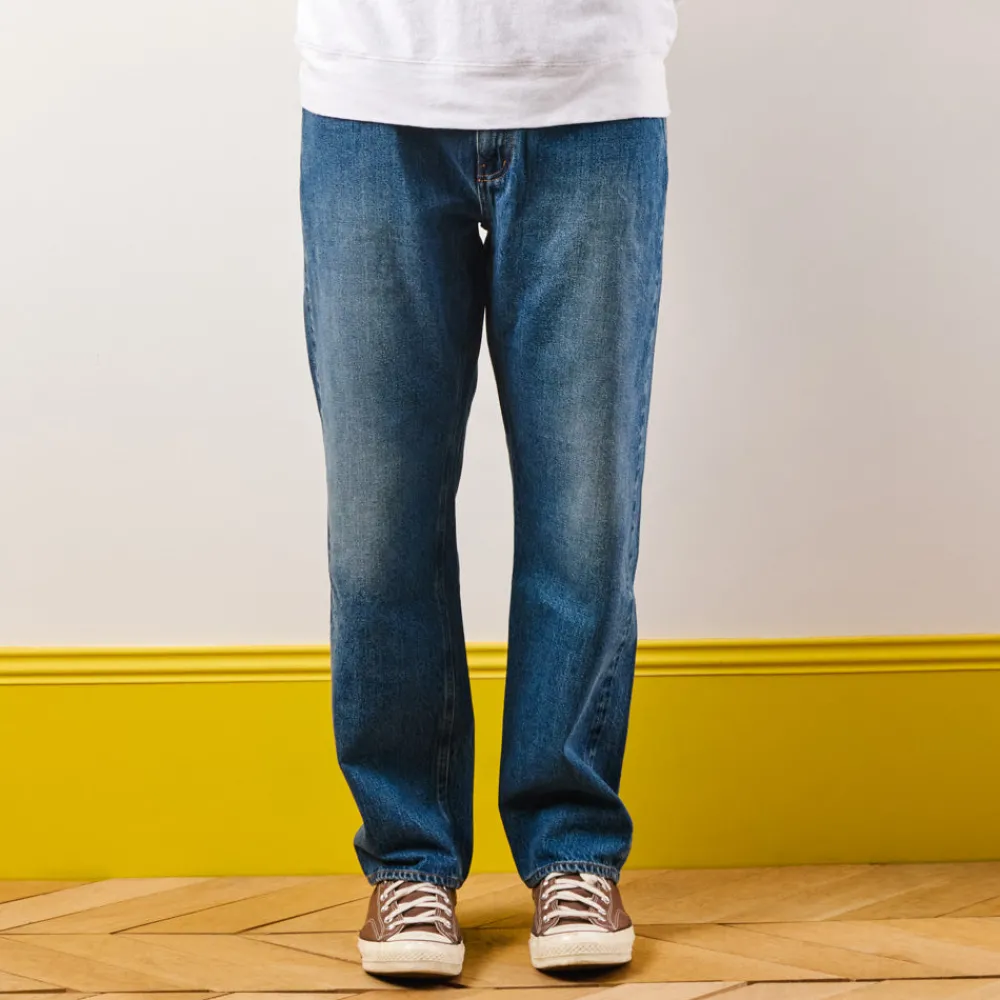 Women KE01 Merci - Jeans Droit Trèfle - Stonewash