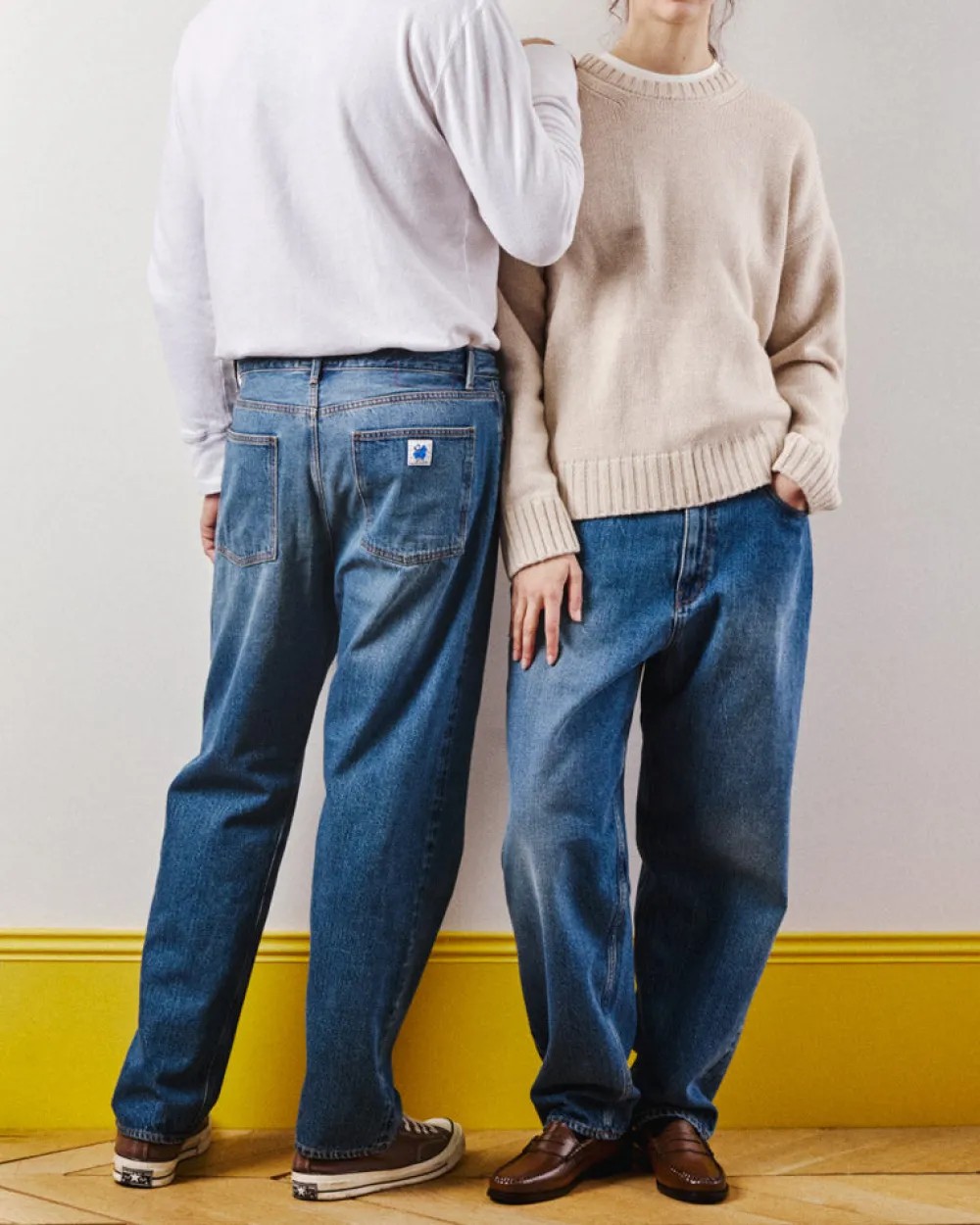 Women KE01 Merci - Jeans Droit Trèfle - Stonewash