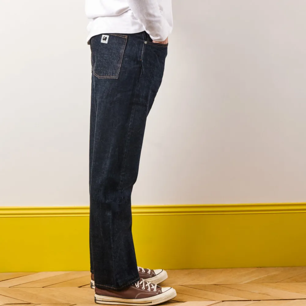 Women KE01 Merci - Jeans Droit Trèfle - Onewash