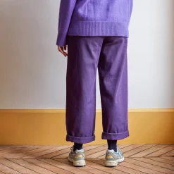 Women MERCI - Pantalon en coton - Améthyste