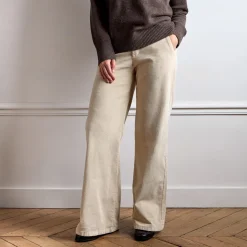 Women J01 Merci - Pantalon en velours Dalida - Crème