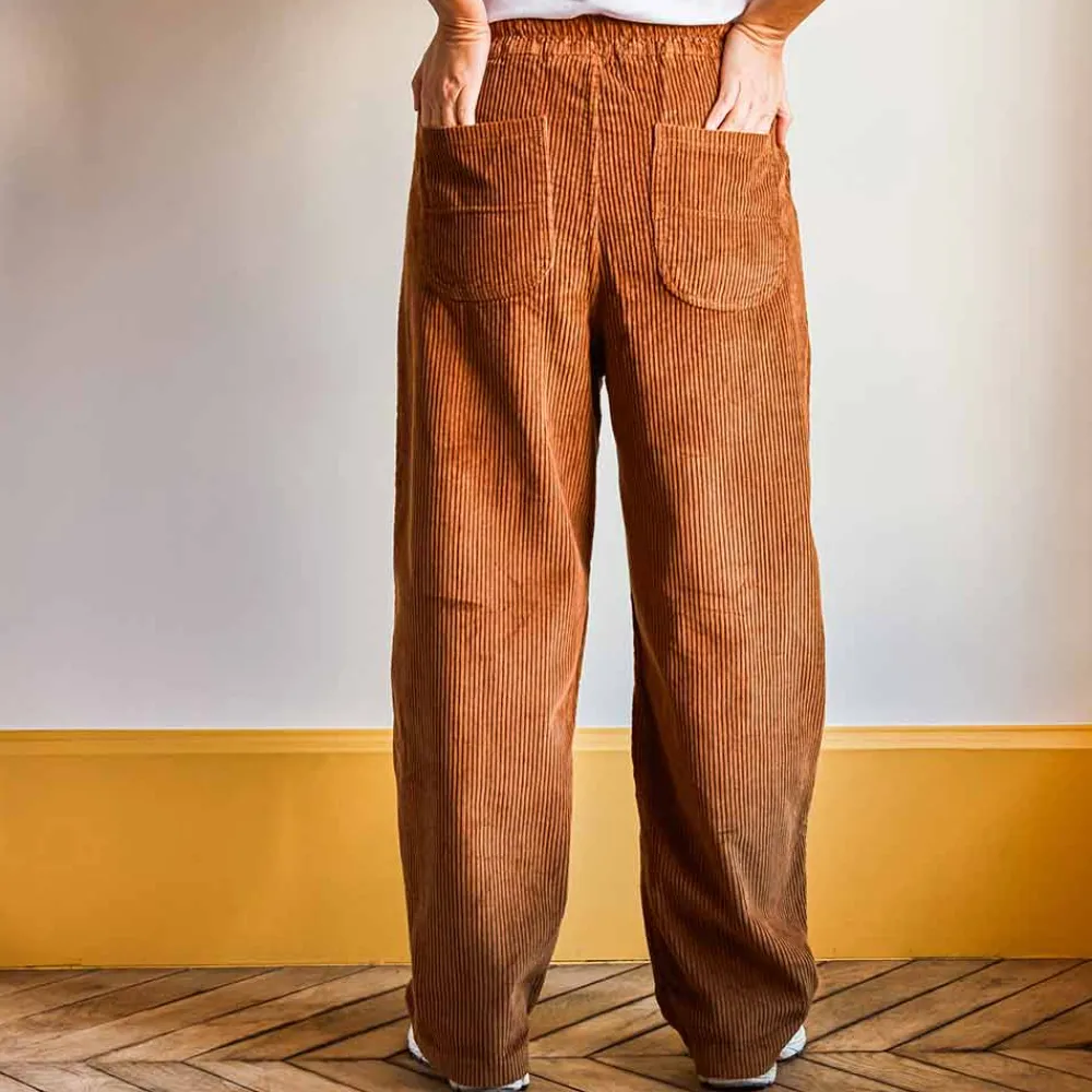 Women MERCI - Pantalon en velours côtelé - Camel