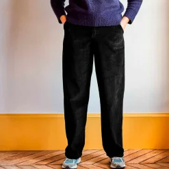 Women MERCI - Pantalon en velours côtelé - Noir