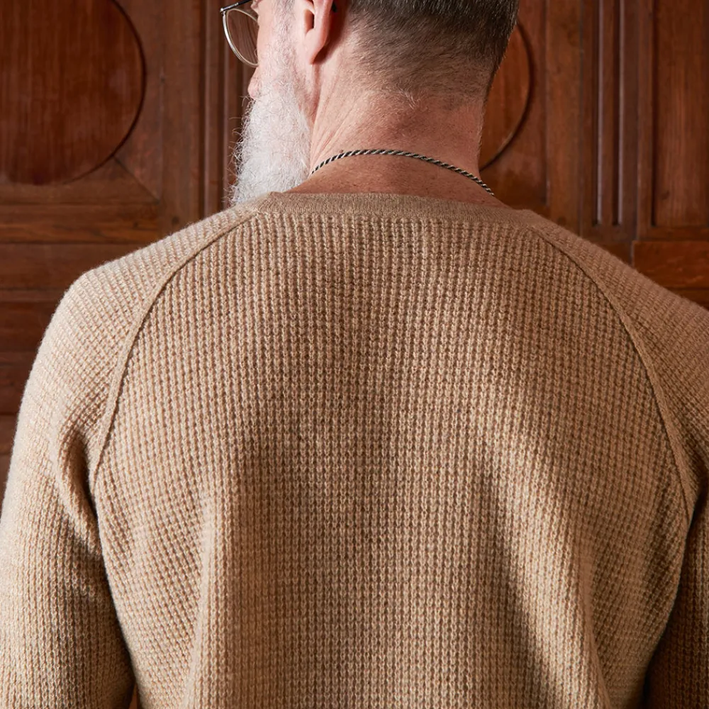 MERCI - Pull en laine - Sable