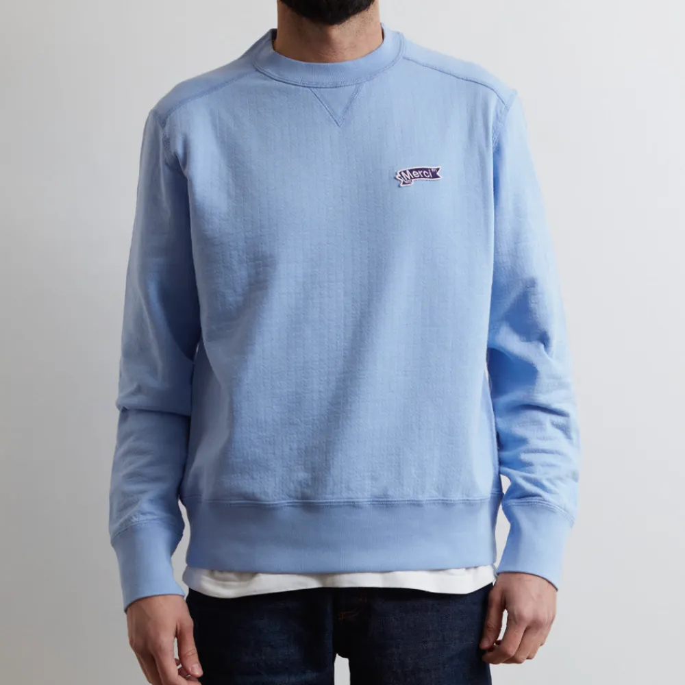 PE01 Merci - Pull Léon - Bleu clair