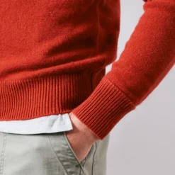 MERCI - Pull Sweat Man en cachemire - Rouille