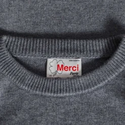 BA01 Merci - Pullover Lucky - Gris