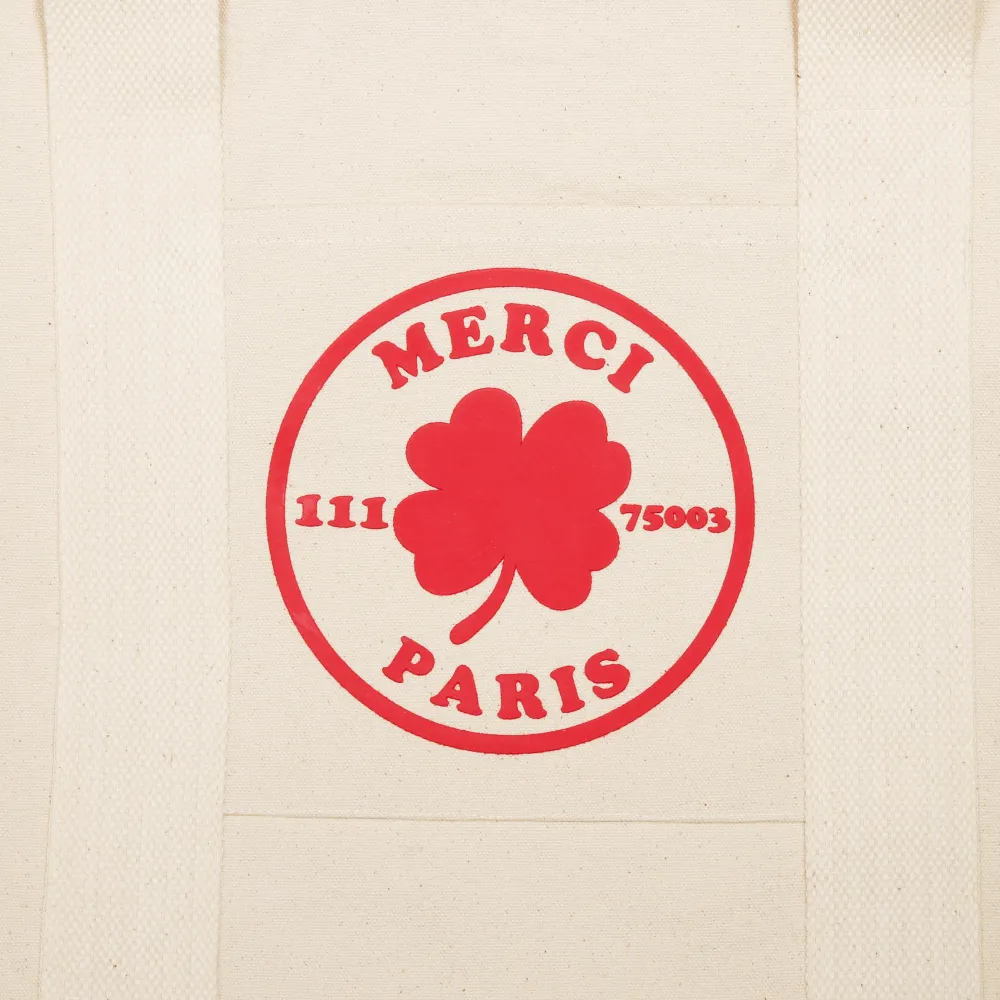 2102 VJ SOURCING Merci - Sac Weekender en canvas - Naturel