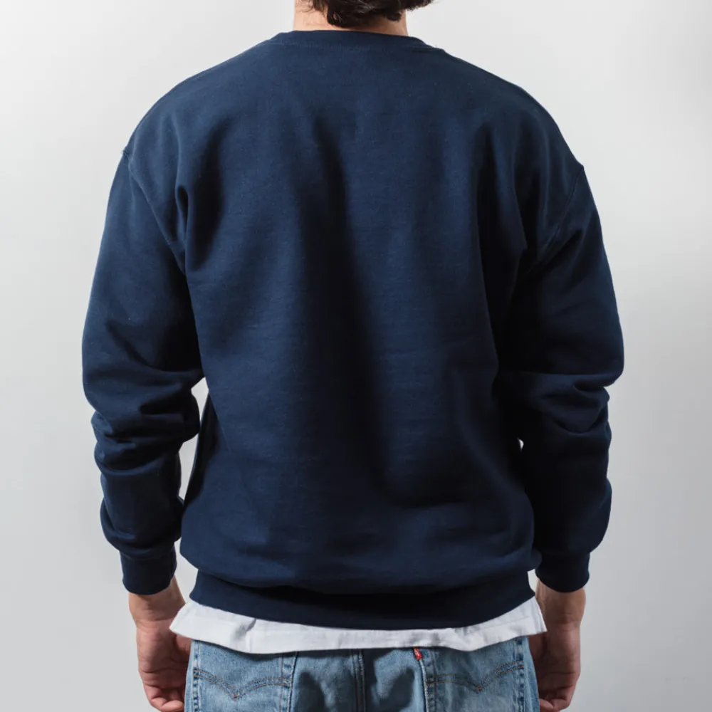Women M05 Merci - Sweat College Non Merci - Bleu