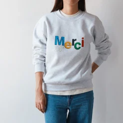 Women M05 Merci - Sweat Merci 24' - Gris