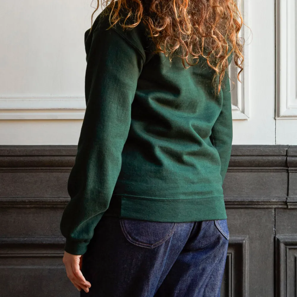 Women Merci - Sweat unisexe Non "Rive Gauche" - Vert