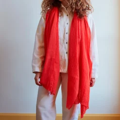 Women MERCI - Étole en laine - Orange
