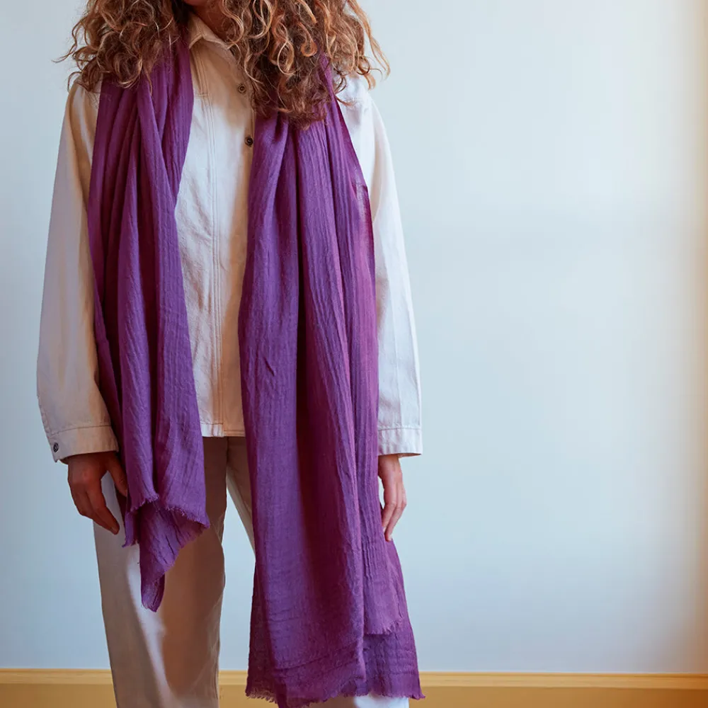 Women J01 Merci - Étole en laine - Violet