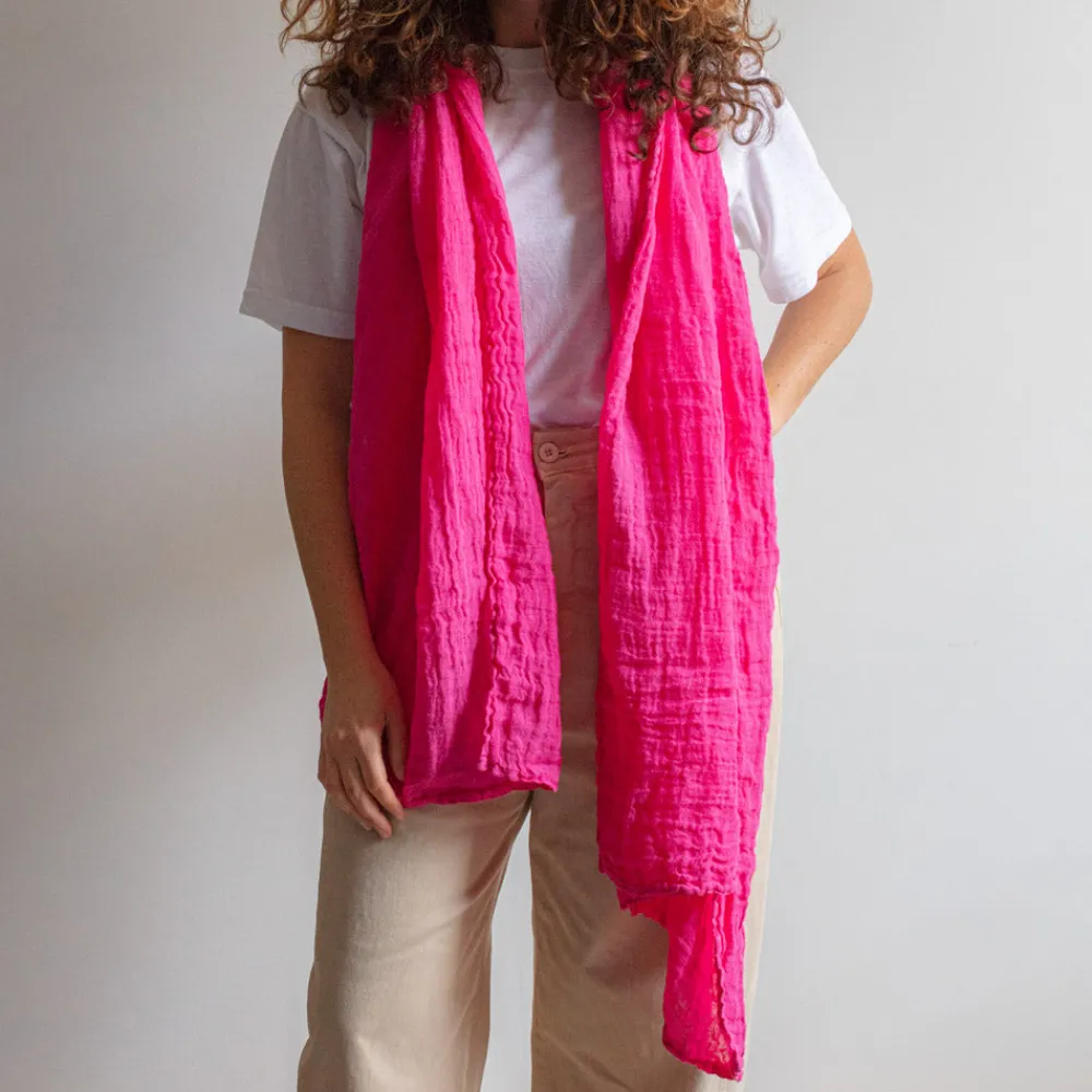 Women J01 Merci - Étole Légère - Fuchsia