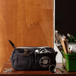 2104 VJ SOURCING Merci - Trousse en canvas Weekender - Noir