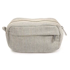 2105 VJ SOURCING Merci - Trousse en canvas Weekender - Rayures Bleu