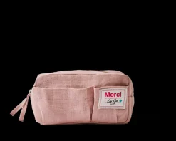 200 LINTEX Merci - Trousse en lin lavé - Rose d'Argile