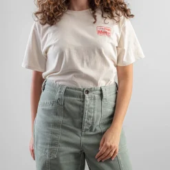 M05 Merci - T-shirt Cafe Non Merci - Ecru