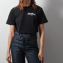 Women M05 Merci - T-Shirt Gothique Non Merci - Noir