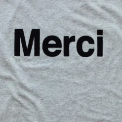 Women MERCI - T-shirt logo - Gris