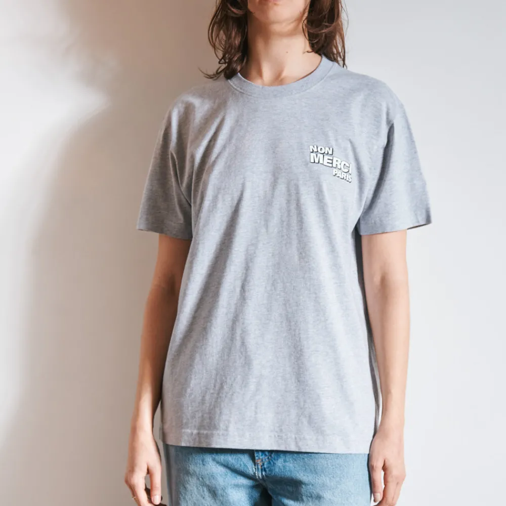 Women BS01 Merci - T-Shirt Non Merci - Gris