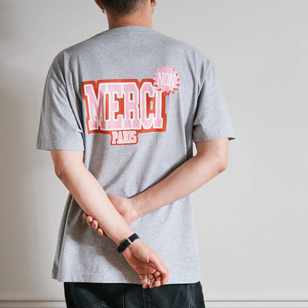 Women BS01 Merci - T-Shirt Non Merci College - Gris
