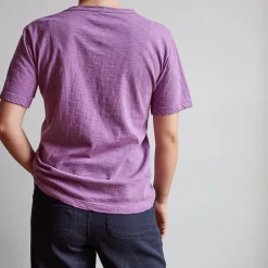 Women MERCI - T-shirt uni en coton - Violet