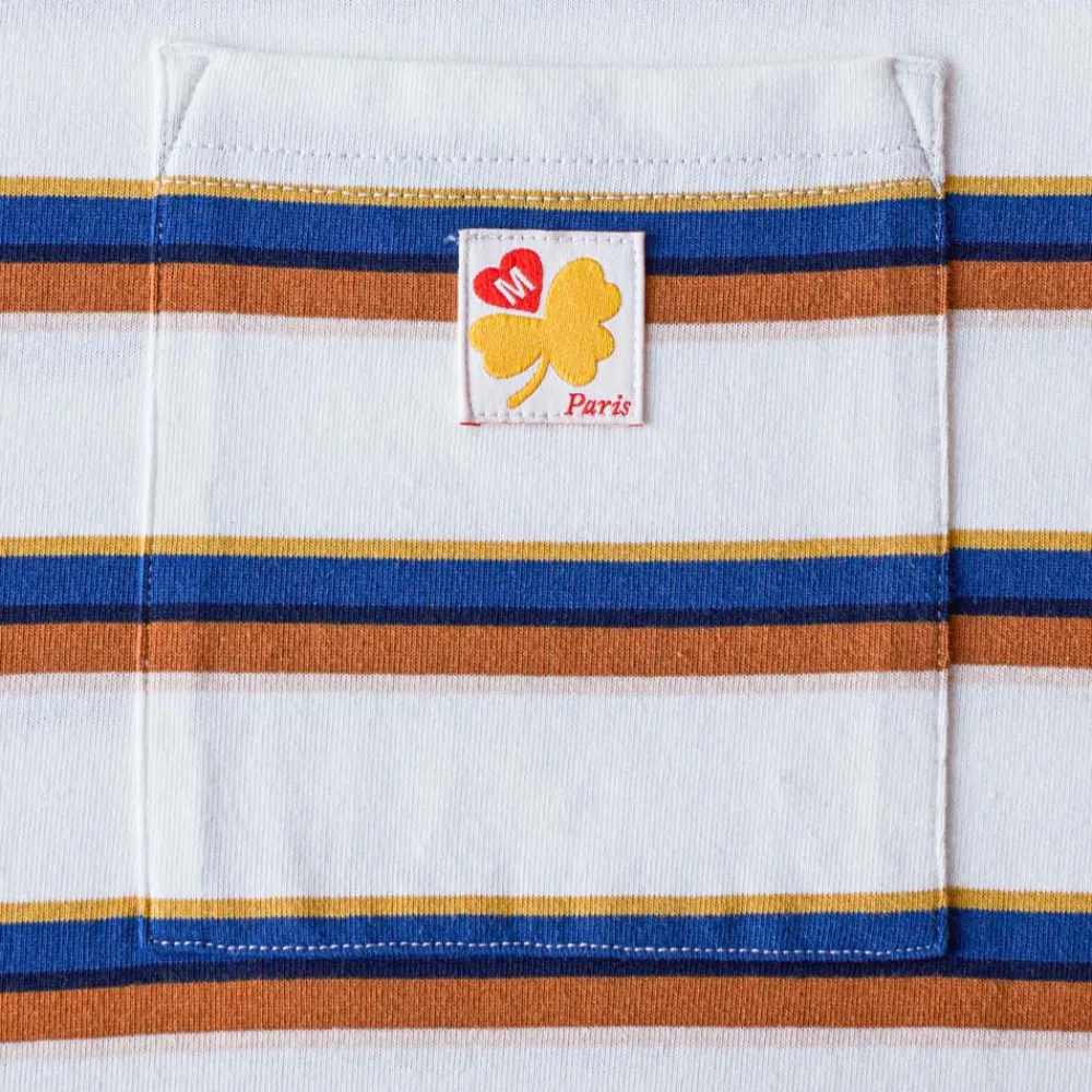 MJ01 Merci - T-Shirt Vadim Stripes - Crème