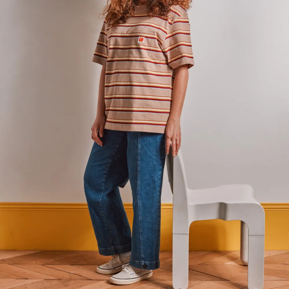 MJ01 Merci - T-Shirt Vadim Stripes - Moka