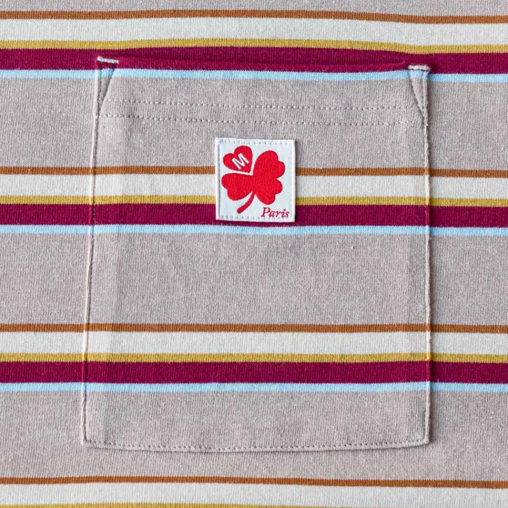MJ01 Merci - T-Shirt Vadim Stripes - Moka
