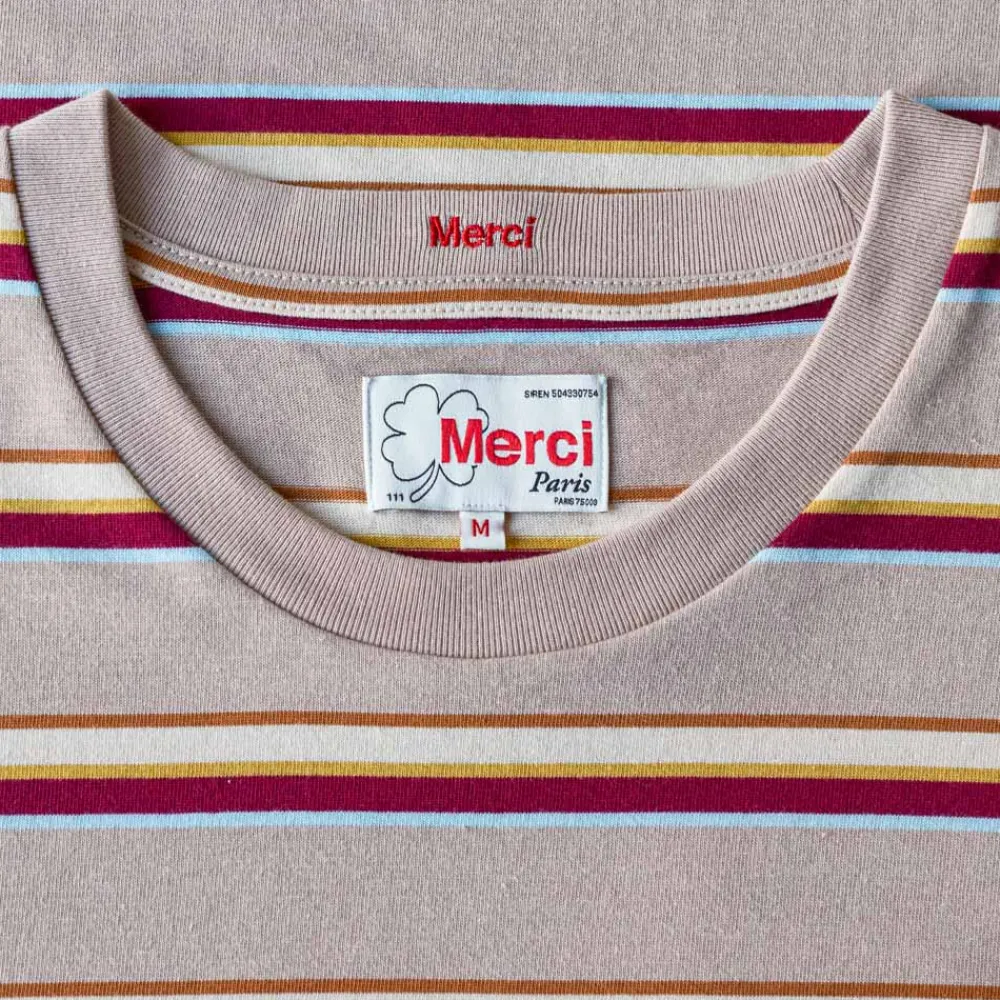 MJ01 Merci - T-Shirt Vadim Stripes - Moka