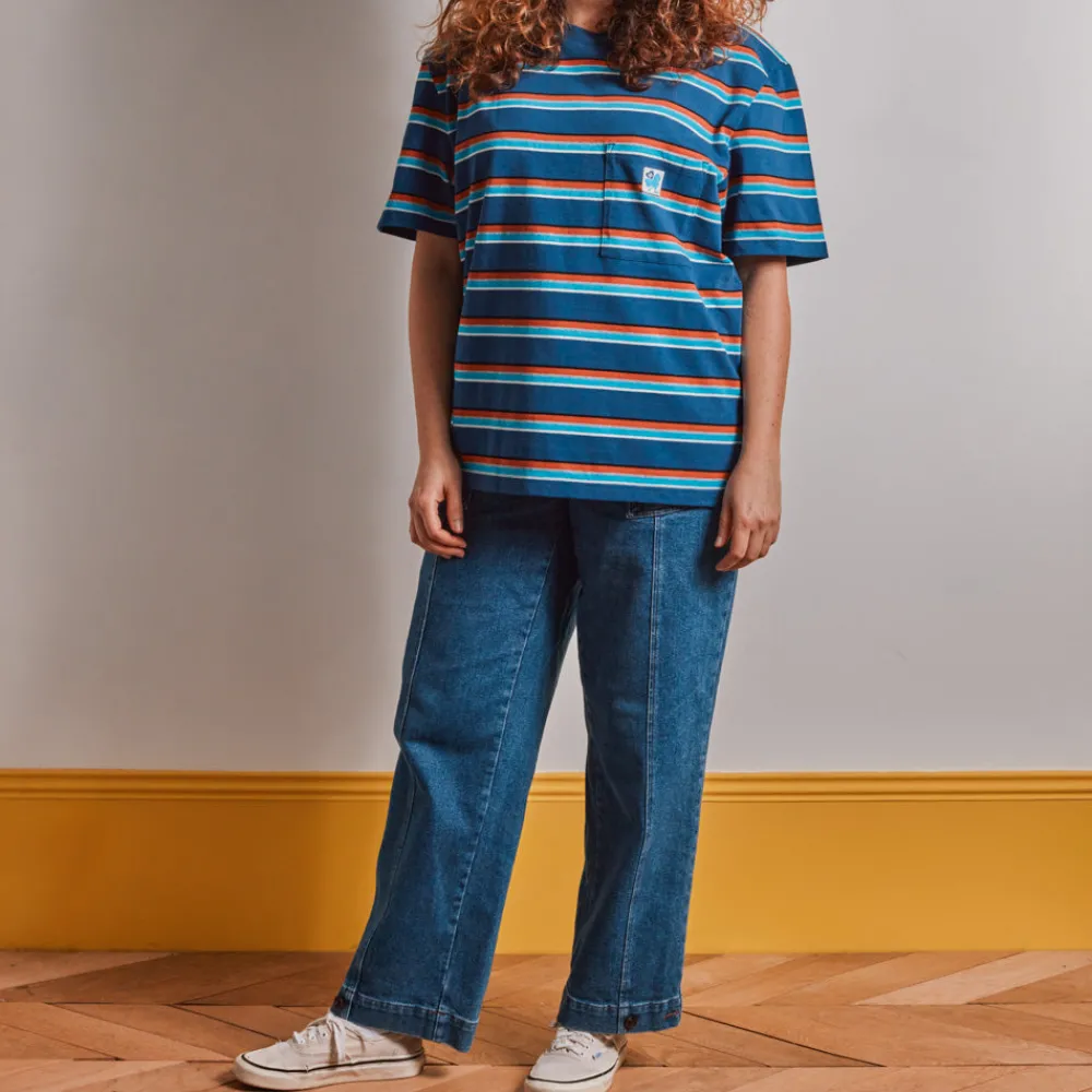 MJ01 Merci - T-Shirt Vadim Stripes - Marine