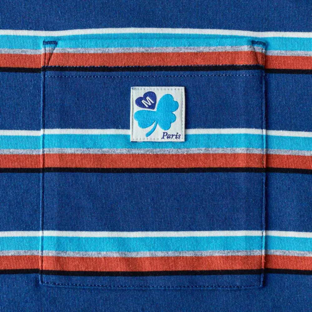 MJ01 Merci - T-Shirt Vadim Stripes - Marine