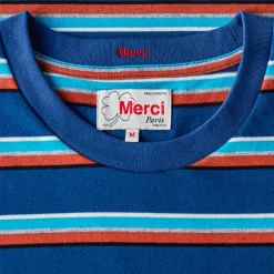 MJ01 Merci - T-Shirt Vadim Stripes - Marine