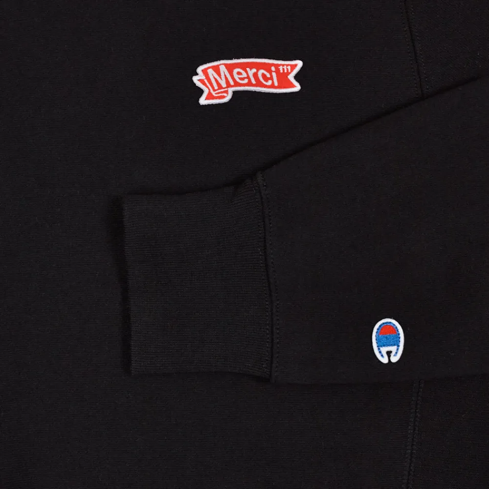 Women Champion Merci x - Crewneck Merci - Noir