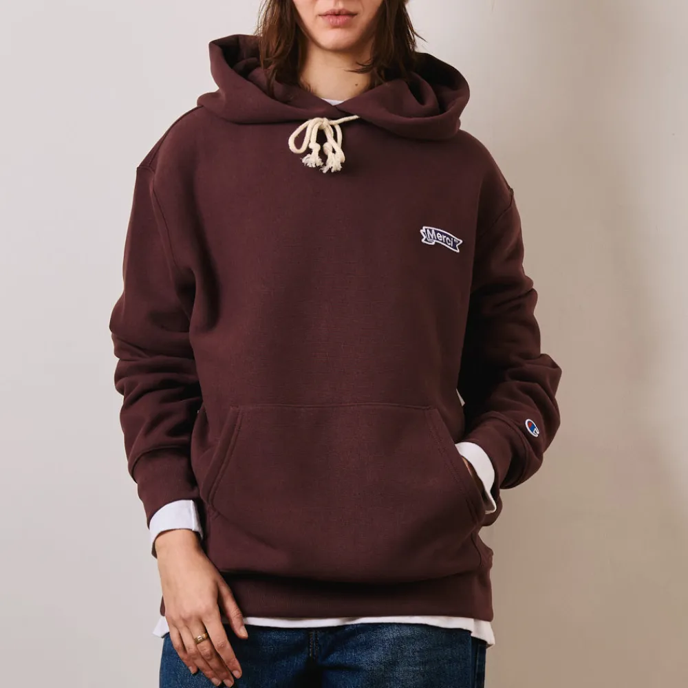 Women CHAMPION Merci x - Sweat à Capuche - Marron