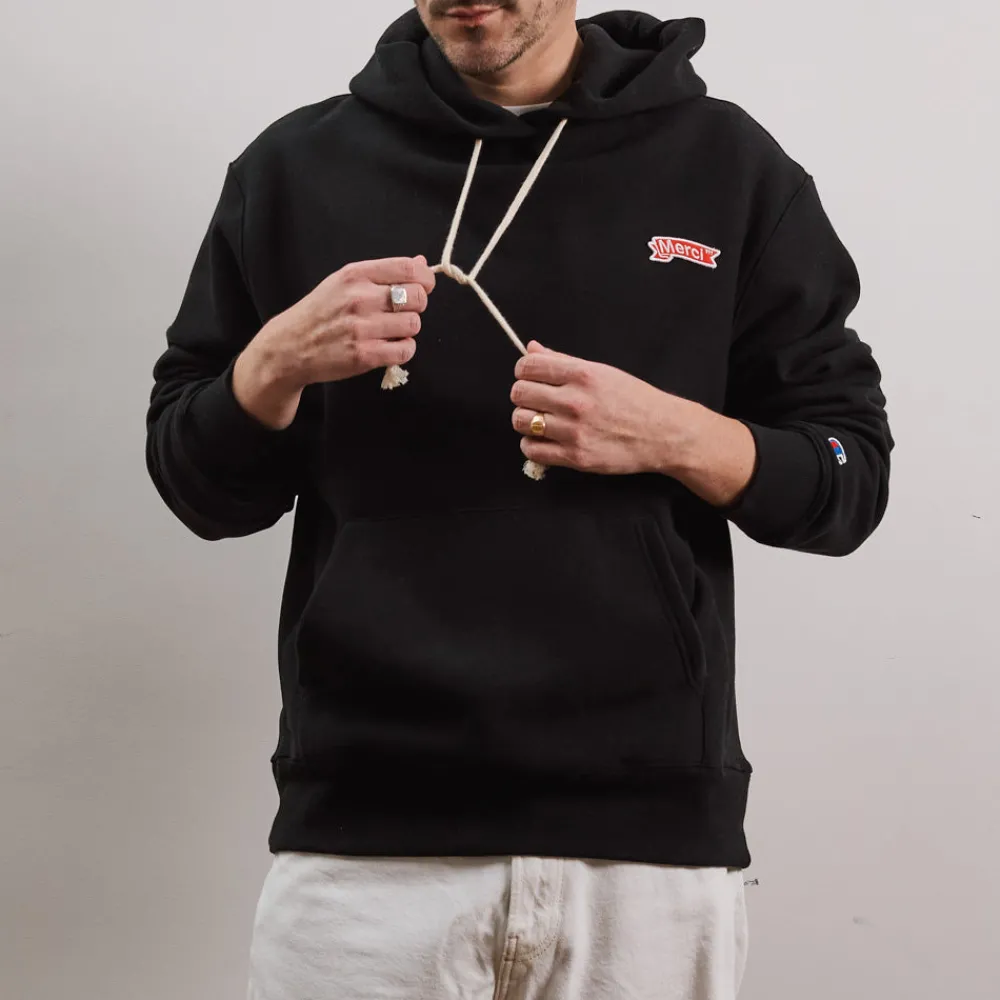 Women Champion Merci x - Sweat à Capuche Merci - Noir