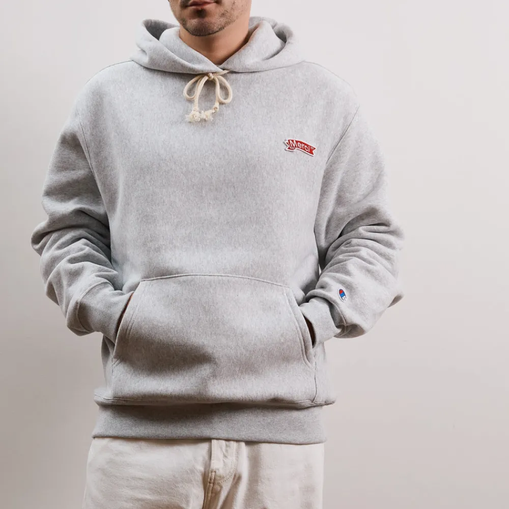 Women Champion Merci x - Sweat à Capuche Merci - Gris