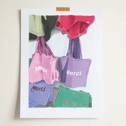 2202 IMPRIM AD HOC Merci x Ján Teplan - Affiche Merci Totebag